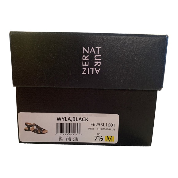 NIB Naturalizer Wyla Sandal in Black SZ 7 1/2 - Picture 2 of 4